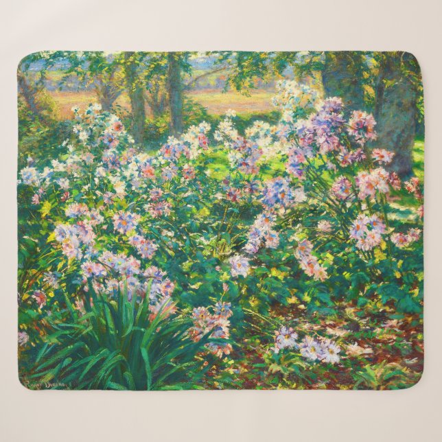 Vintage pretty flowers Windflowers illustration Sherpa Blanket (Front (Horizontal))