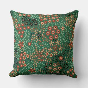 Vintage pretty Japanese floral pattern Cushion