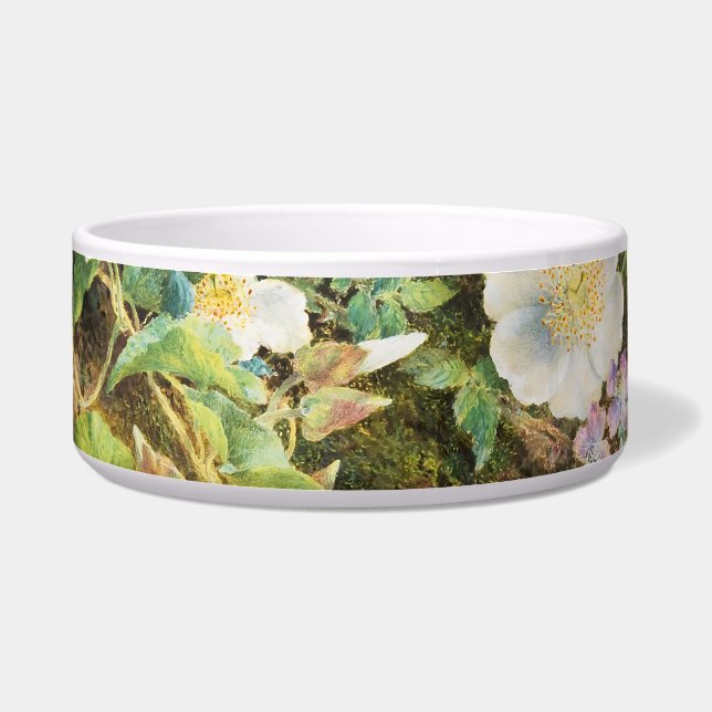 Vintage pretty petunias flowers floral painting (Front)