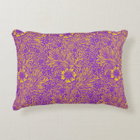 Vintage pretty purple yellow floral pattern