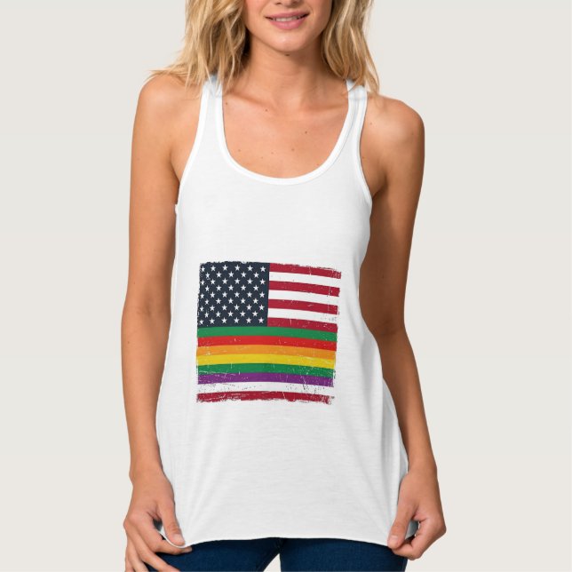 Vintage Pride Flag Distressed Vector Shirt Design_ (Front)