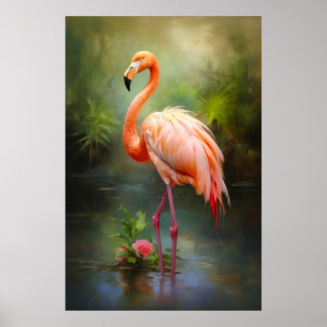 Vintage Pride Flamingo Poster (Front)