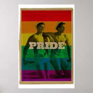 Vintage Pride Gay Sailor Poster