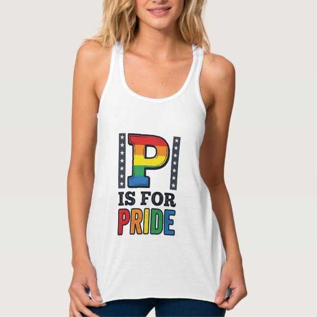 Vintage Pride Letter P Rainbow Shirt Design_1 (Front)