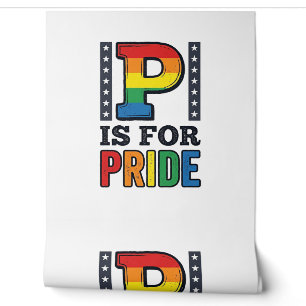 Vintage Pride Letter P Rainbow Shirt Design_1 Wallpaper