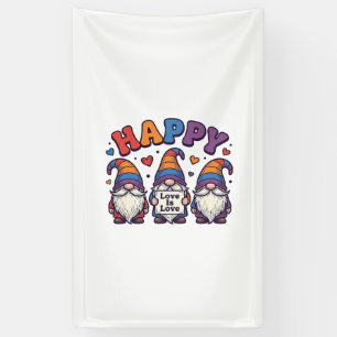 Vintage Pride Month Gnome Rainbow Shirt Design_1 Banner