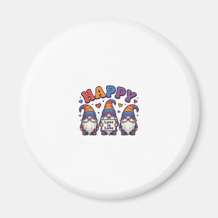 Vintage Pride Month Gnome Rainbow Shirt Design_1 Magnet