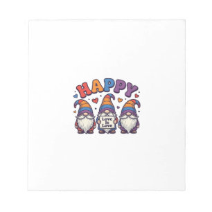 Vintage Pride Month Gnome Rainbow Shirt Design_1 Notepad