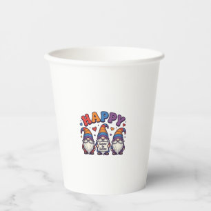 Vintage Pride Month Gnome Rainbow Shirt Design_1 Paper Cups