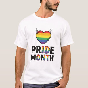 Vintage Pride Month Horned Heart Shirt Design_1