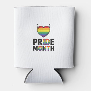 Vintage Pride Month Horned Heart Shirt Design_1 Can Cooler