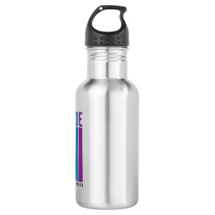 Vintage Pride Month Rainbow Typography Shirt Desig 532 Ml Water Bottle