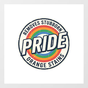 Vintage Pride Protest Rainbow Badge Vector Design_