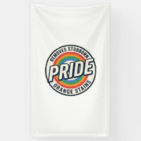Vintage Pride Protest Rainbow Badge Vector Design_