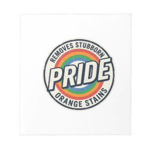 Vintage Pride Protest Rainbow Badge Vector Design_ Notepad