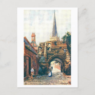 Vintage Prince Rupert's Gate, Leicester, England Postcard