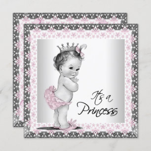 Vintage Princess Baby Shower Invitation