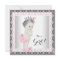 Vintage Princess Pink and Grey Baby Shower