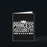 Vintage Princess Security Boys Brother Birthday Da Card<br><div class="desc">Vintage Princess Security Boys Brother Birthday Dad Mum</div>