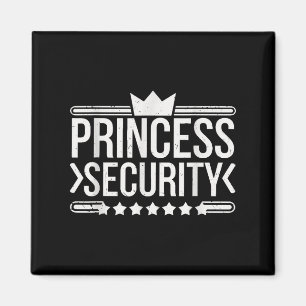 Vintage Princess Security Boys Brother Birthday Da Magnet