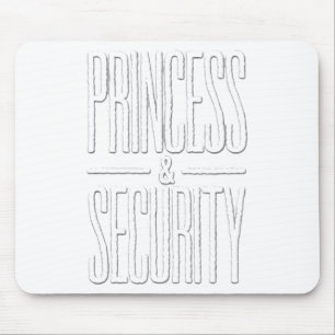 Vintage Princess Security Team Dad & Mum Famil Mouse Pad