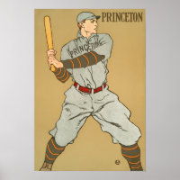 Vintage Princeton Baseball Player by Penfield