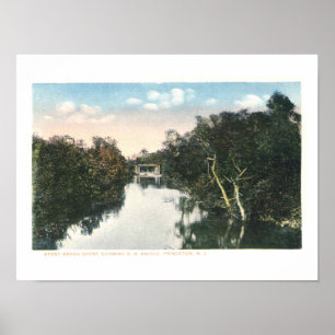 Vintage Princeton NJ Railroad 1920 Vintage Poster