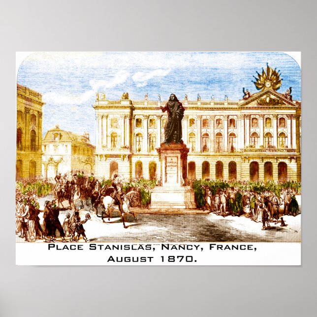 Vintage Print of Nancy France  (Front)