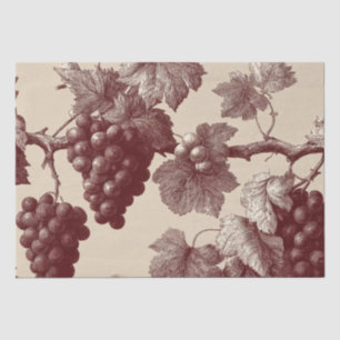 Vintage Print of Vineyard Grapes Tissue Paper