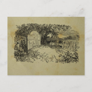 Vintage Print Postcard