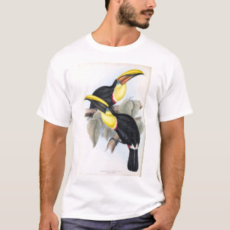 Vintage Print Yellow Billed Toucans Tropical bird T-Shirt