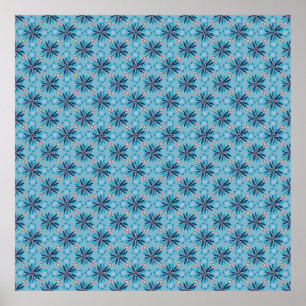 Vintage pro-vance style. Flower seamless pattern w Poster