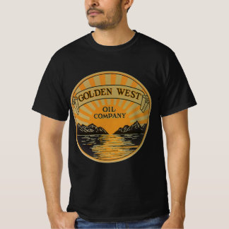 Vintage Product Label Art, Golden West Oil Company T-Shirt