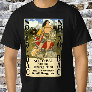 Vintage Product Label Art, No To Bac, Quit Smoking T-Shirt