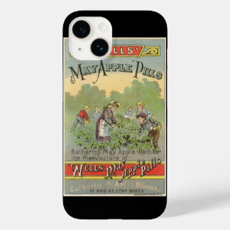 Vintage Product Label Art, Wells May Apple Pills Case-Mate iPhone 14 Case