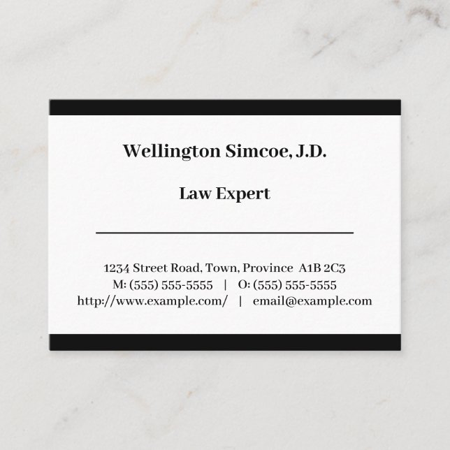 Vintage Professional Business Card (Front)
