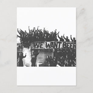 Vintage Prohibition Beer black and white 1920 Postcard