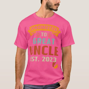 Vintage Promoted To Uncle 2023 Funny Going To Be U T-Shirt