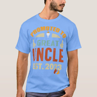 Vintage Promoted To Uncle 2023 Funny New Great Unc T-Shirt