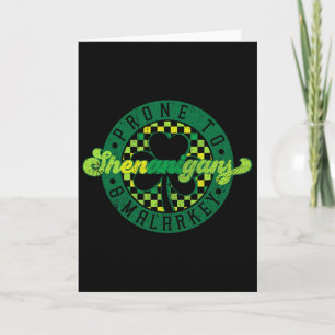 Vintage Prone To Shenanigans And Malarkey St Patri Card