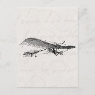 Vintage Propeller Aeroplane Retro Old Prop Plane Postcard