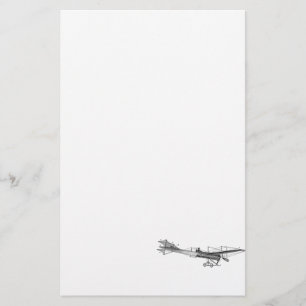 Vintage Propeller Aeroplane Retro Old Prop Plane Stationery