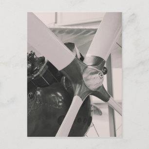 Vintage Propeller Plane Photographic Print. Postcard
