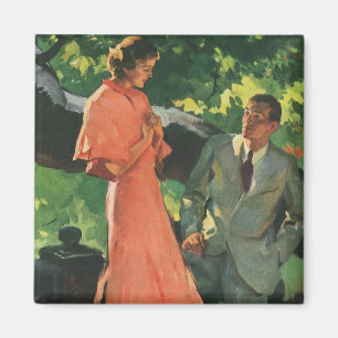 Vintage Proposal; Will You Marry Me? Magnet