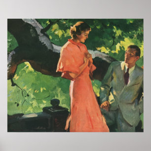 Vintage Proposal; Will You Marry Me? Poster