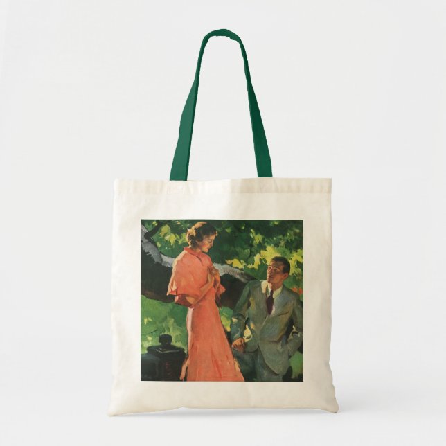 Vintage Proposal; Will You Marry Me? Tote Bag (Front)