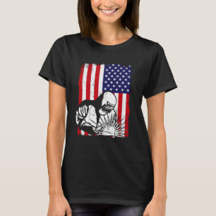 Vintage Proud Welding Welder Father s Day USA Amer T-Shirt