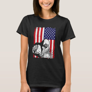 Vintage Proud Welding Welder Father s Day USA Amer T-Shirt