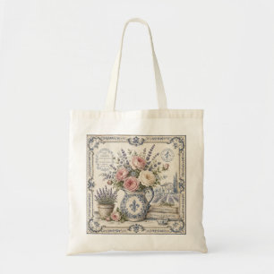 Vintage Provence Flower Arrangement Tote Bag