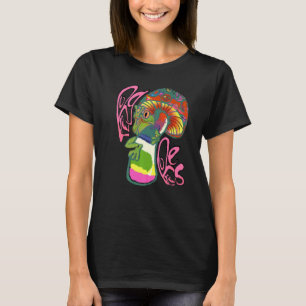 Vintage Psychedelic Peace Frog Jazzy Mushroom Bong T-Shirt